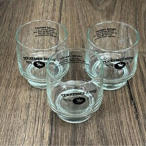 Set of 3 Vintage Jack Daniel’s Tennessee Sipper Glasses